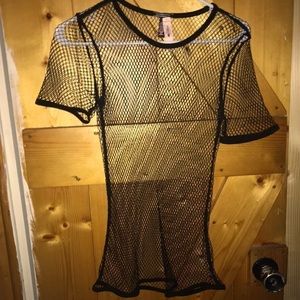 Fishnet Short Sleeve Top